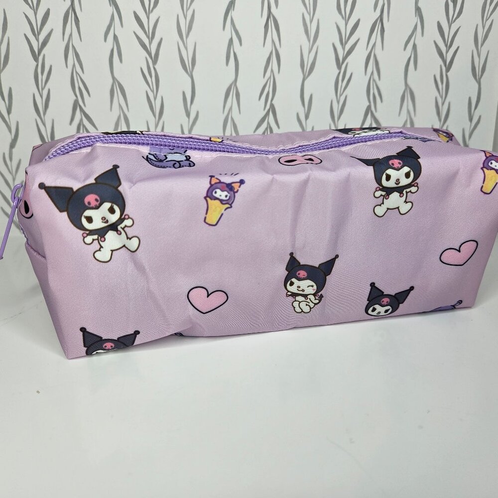 Kuromi Purple Sanrio Pencil Case Makeup Bag